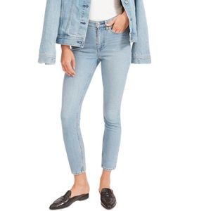 Everlane The High Rise Skinny Jean in Light Blue Wash Womens 28